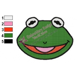Baby Kermit Muppets Embroidery Design